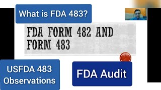 What is USFDA form 483 and 482? #usfda #gmp #warning #pharma #audits #483 ‎@PHARMAVEN #drug