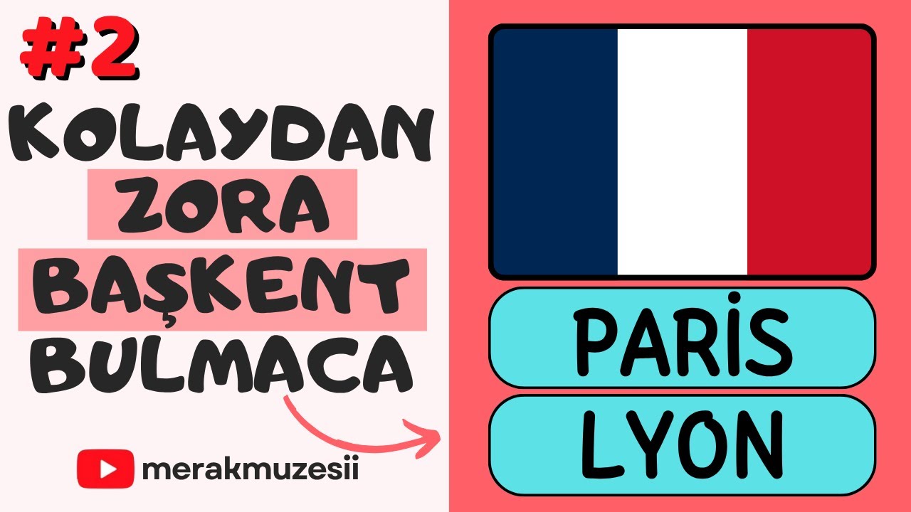 BAŞKENT BULMACA - Kolaydan Zora 20 Başkent Sorusu / Puanlı Başkent Bulma Oyunu
