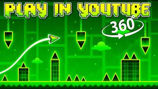 This Video IS A GAME | First-Person Geometry Dash (360°) INSIDE YouTube screenshot 5