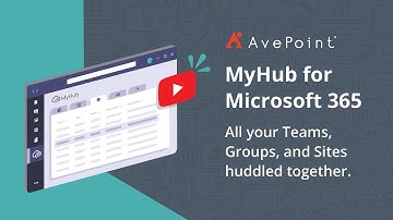 MyHub and the AvePoint Cloud for Microsoft 365