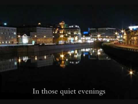 Podmoskovnye Vechera (Moscow Nights) + english translation lyrics