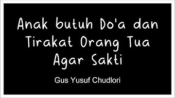 GUS YUSUF II Anak butuh Do