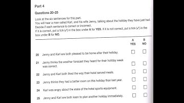 Listening B1, PET 7, Test 4, Part 4