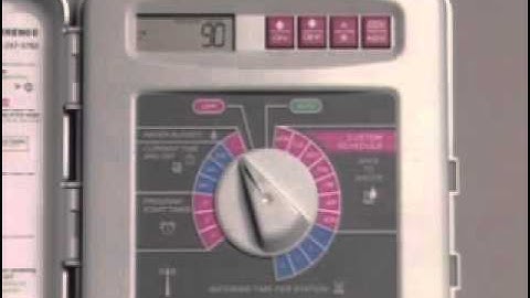 Rain Bird ESP-Si Timers: Adjusting the Water Budget