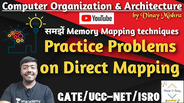Computer Organization #05: Practice Problems on Direct Mapping | How to solve Problems quickly |