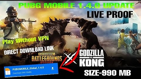 Pubg Mobile New Update 1.4.0 Direct Download Link | How To Update Pubg Mobile 1.4 Live Proof