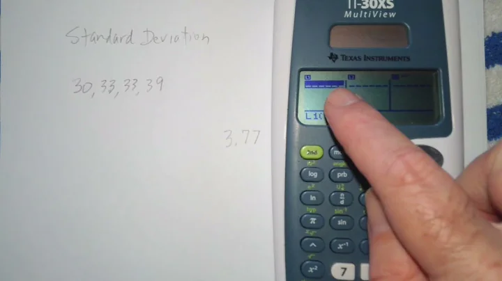 Finding Standard Deviation on a TI-30XS Multiview Calculator