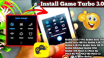 How to Download And Install Game Turbo 3.0 in Any MIUI 12 Device & Voice Changer Feature Activated