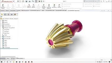 Solidworks Helical Bevel Gear Design Tutorial for Beginners
