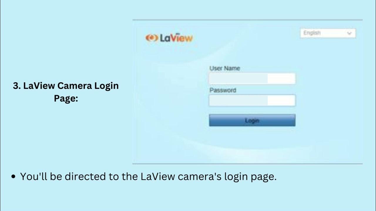 Quick Guide to Login to LaView Camera YouTube