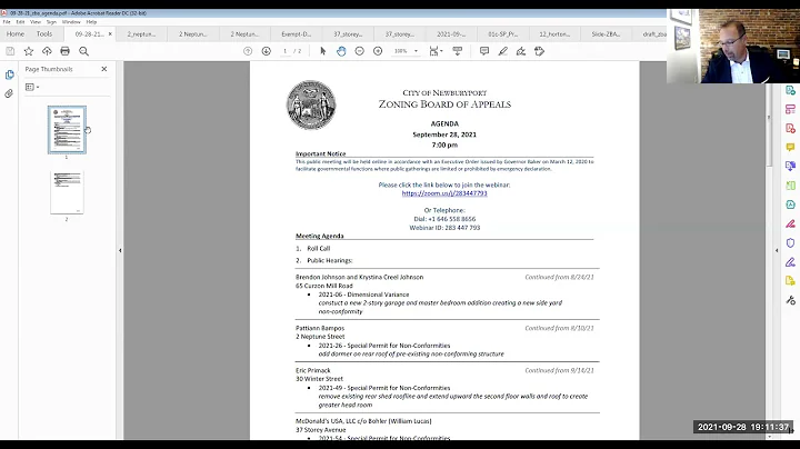 Newburyport Zoning Board of Appeals September 28, ...