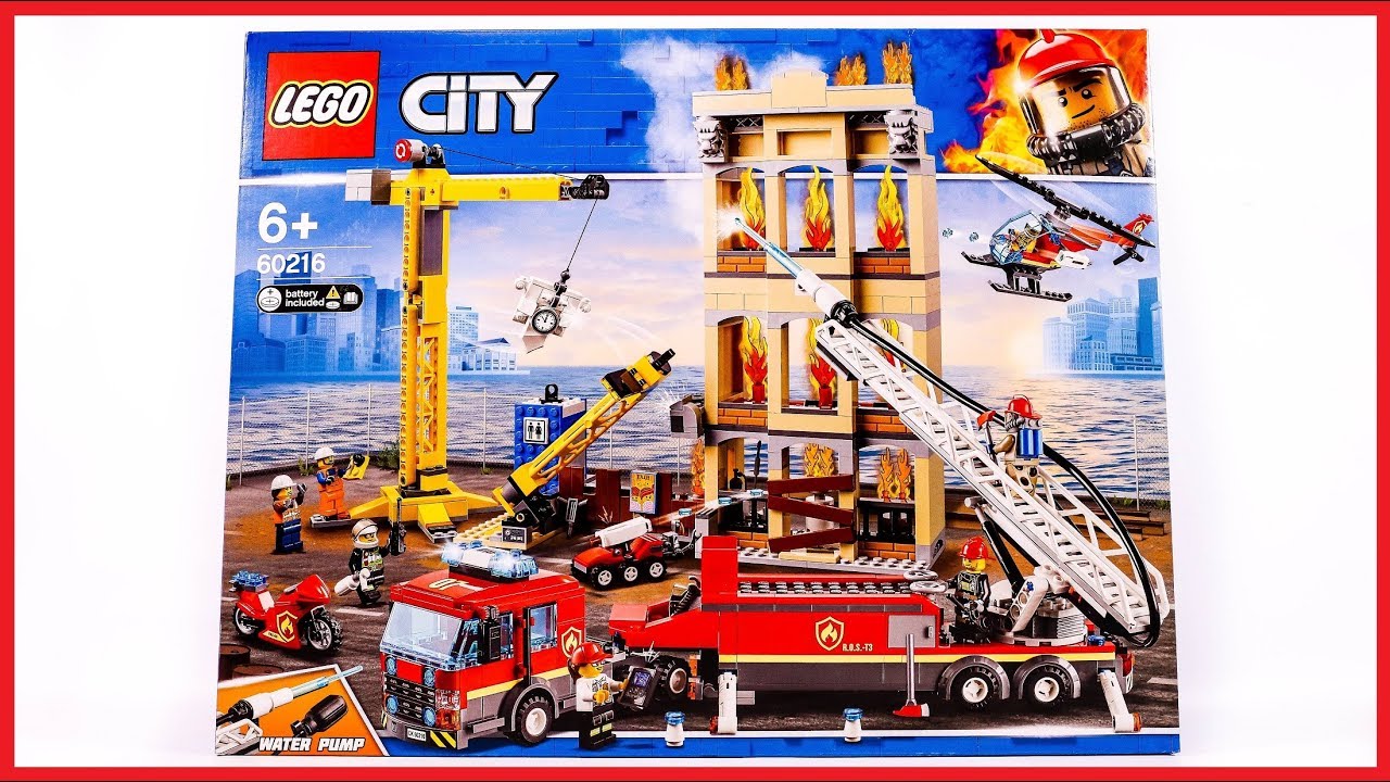 LEGO City 60216 Downtown Fire Brigade Speed Build - YouTube