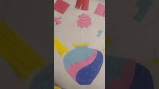 paper collage Flower Vase 🌺🌹🌹