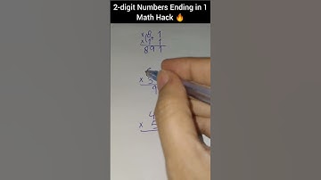 Multiplying 2-digit Numbers Ending in 1 Math Hack #shorts #maths #learn #ytshorts #fatimaofficial