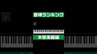 【音域ランキング】木管楽器編/クラリネット/フルート/ピッコロ/オーボエ/ファゴット/サックス #shorts