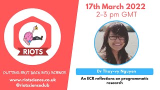 An ECR reflections on programmatic research | Dr Thuy-vy Nguyen
