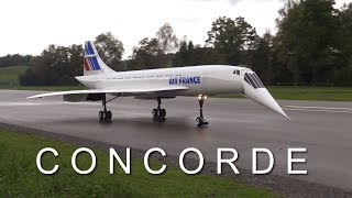 BIGGEST RC CONCORDE FLIGHT IN SWITZERLAND