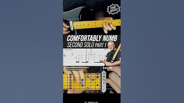 Comfortably Numb 2nd Solo TAB & fretLIVE Guitar Lesson Part 1 #shorts  #pinkfloyd #davidgilmour