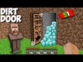 I bought an OLD DIRT DOOR FOR $1 WITH DIAMOND TREASURE in Minecraft ! CHALLENGE 100% TROLLING !
