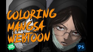Speed Color Webtoon Mangsa  Photoshop
