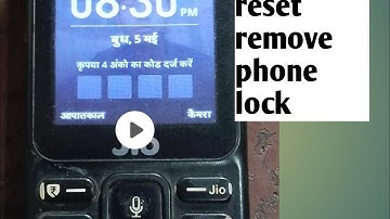 Jio f211S hard reset remove phone lock jio f211