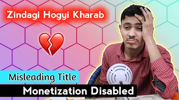 Youtube Disabled My Monetization For Misleading Title Content | Tag Or Keywords Added To Videos 😥