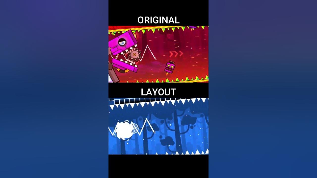 Explorers: Original vs Layout [Comparison] | Geometry Dash 2.2 #shorts