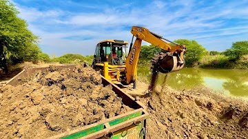 Jcb 3dx Loading Mud In Tractor | Eco Xpert | John Deere 5045d | Tractor video | Mud Loading |