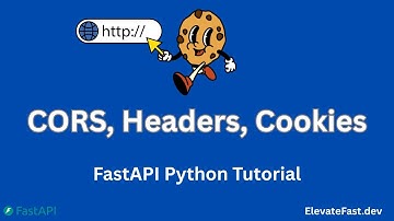 No More CORS Errors in FastAPI! 🍪 | FastAPI Python Tutorial
