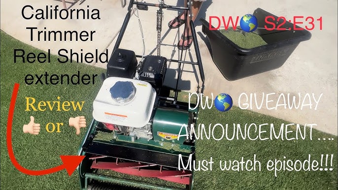 California Trimmer reel mower how to guide unboxing, assembly