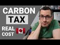 Carbon tax  real cost vs rebate  2024 tax hike