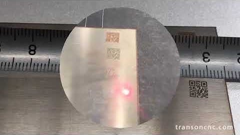 Fiber laser marking machine mark QR code/Transon CNC Machine