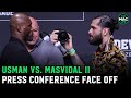 Jorge Masvidal vs. Kamaru Usman II Face Off | UFC 261 Press Conference