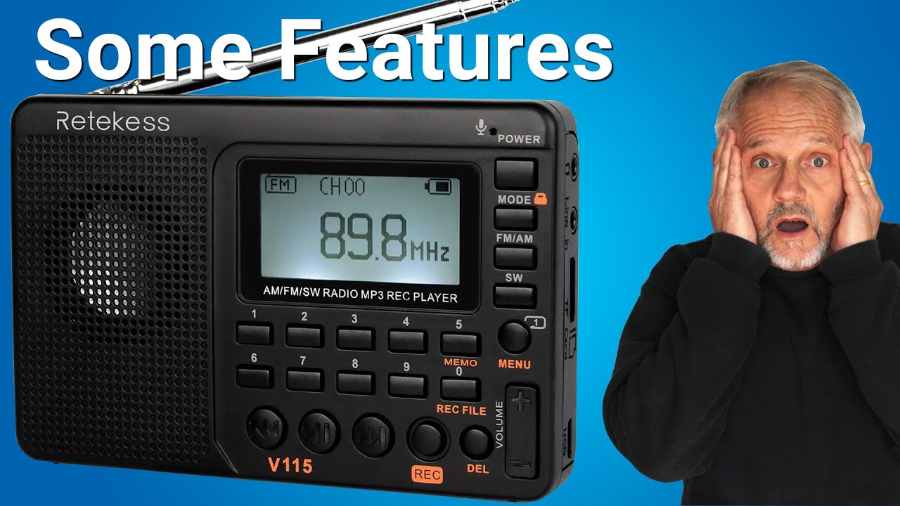 Features and How to Use the Retekess V115 Digital Radio AM FM - YouTube