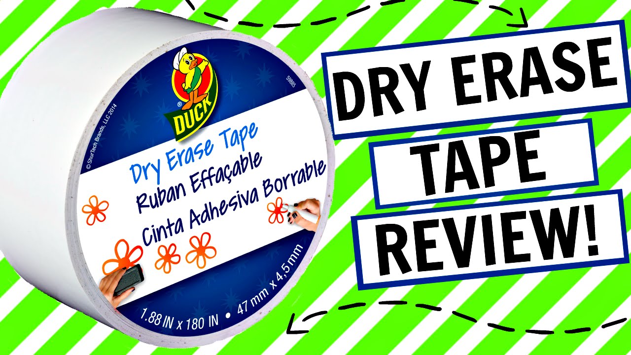 REVIEW: Duck Brand Dry Erase Tape! Collab w/ Alyssa! 