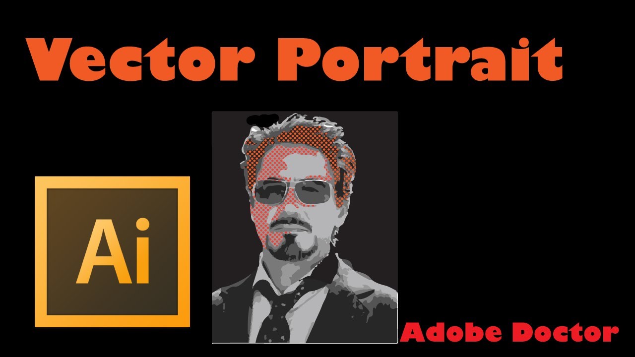 Adobe Illustrator/Photoshop easy vector portrait tutorial - YouTube