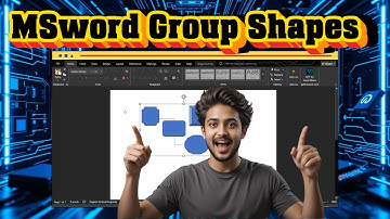 How To Group Shapes/Objects on MS Word - Quick Tutorial