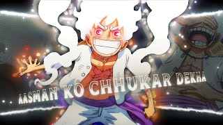 The Sun God Nika - Aasman Ko Chukar Dekhaamvedit Luffy Gear 5 Cynatric Hindi Amv 4K