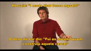 Paul McCartney conta Piada Suja Legenda Português Brasil Teels a Dirty Joke Subtitles Captioned Update
