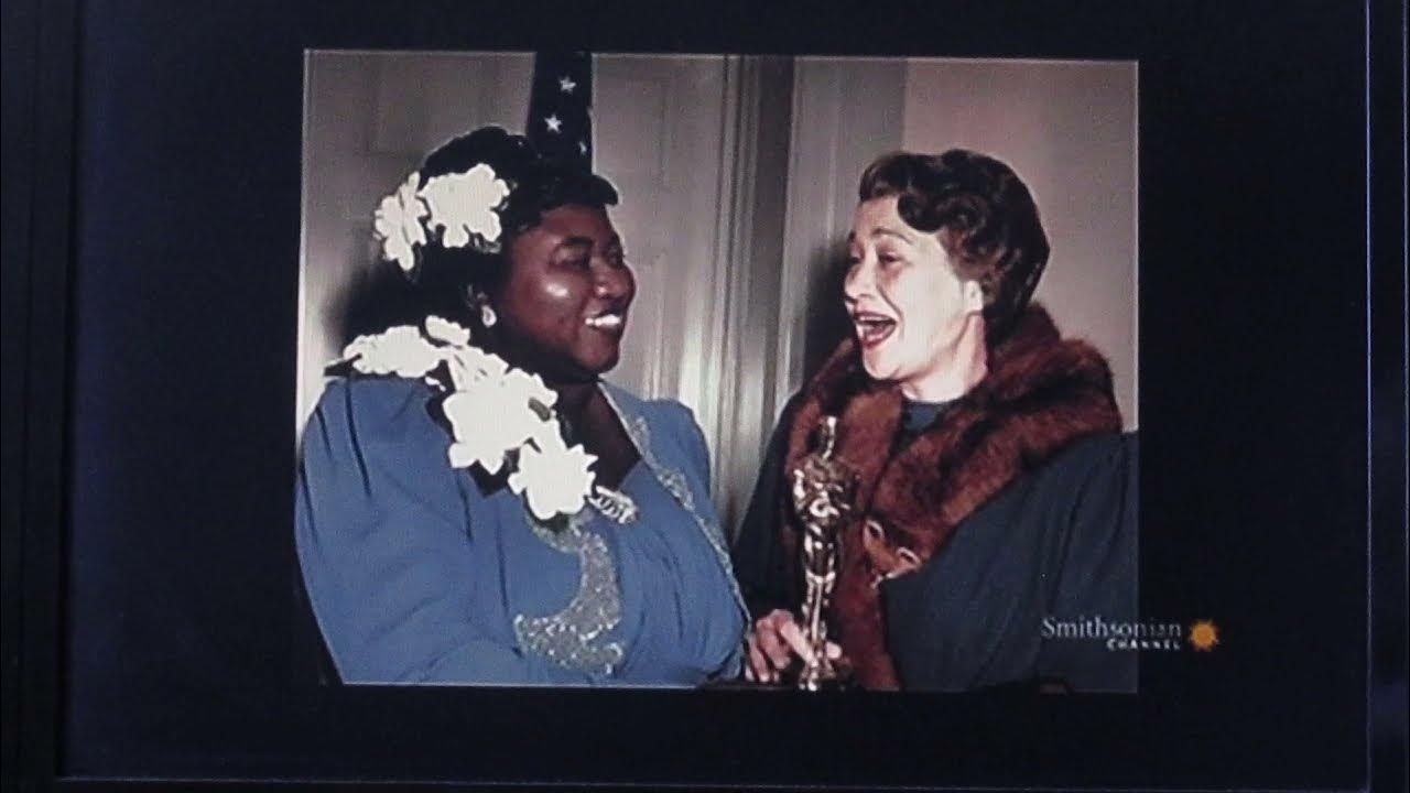 Hattie McDaniel color footage Academy Awards speech 1940 Oscars Gone