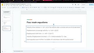 2.5 - Application of Kinematics screenshot 2