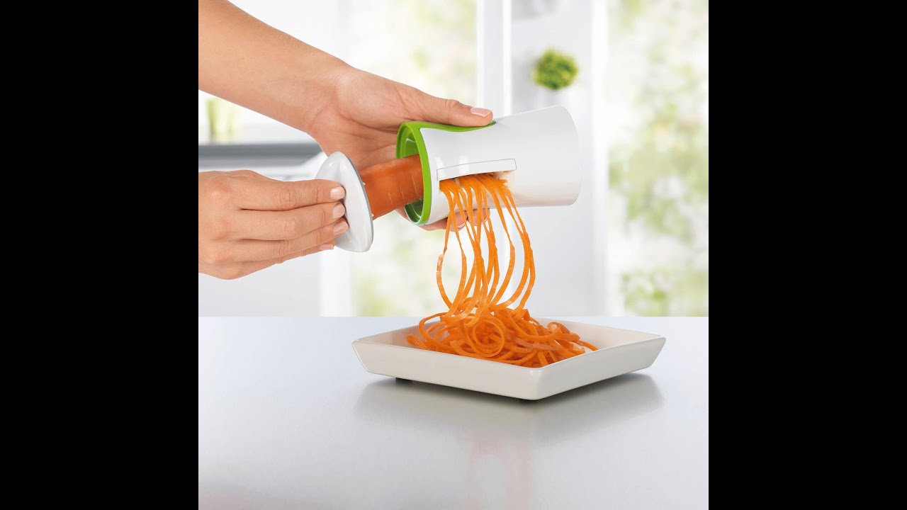 Gourmetmaxx Julienne Spiralschneider In Weiss Limegreen 07293 Maxx World De Youtube