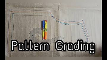 pattern Grading in hindi #sewing #patternmaking #drafting