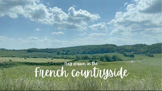 Hay season in the French countryside