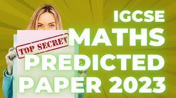 IGCSE Mathematics Predicted Paper 2023 Edexcel Part 3 Paper 2