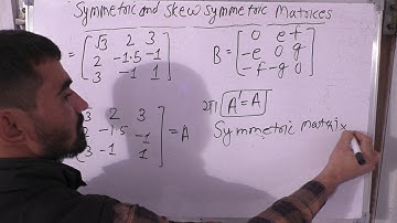 Symmetric And Skew Symmetric Matrices In Hindi