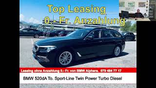 BMW 520dA To. Sport Line Twin Power Turbo Diesel,  8G-Steptronic. 7.2017, 61 000 km, 32 799.- Fr.