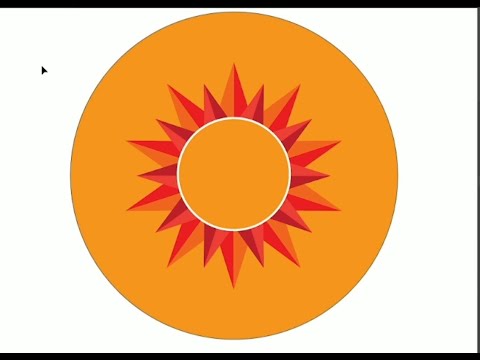 sun rays/burst design tutorial adobe illustrator
