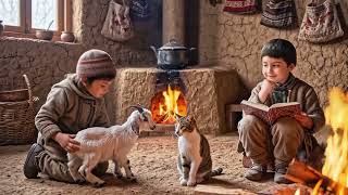 🐐❄️ Lost Baby Goat Rescued in Snowstorm | Village Life ASMR screenshot 5