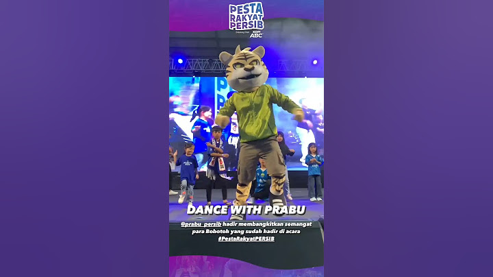 DANCE WITH PRABU DI ACARA PESTA RAKYAT PERSIB #persib #bandung #newseason #newjersey
